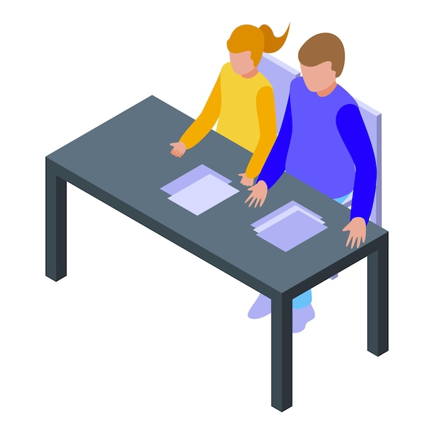 Two people sitting across from each other at a table, one pointing to a document while the other listens attentively. The document has icons representing social media and data storage, suggesting a discussion about digital assets. The scene is set in a bright, modern office, conveying professionalism and trust.