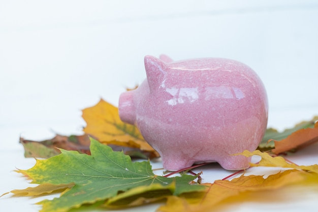 A piggy bank overflowing with coins, symbolizing a well-funded emergency fund for a small business.