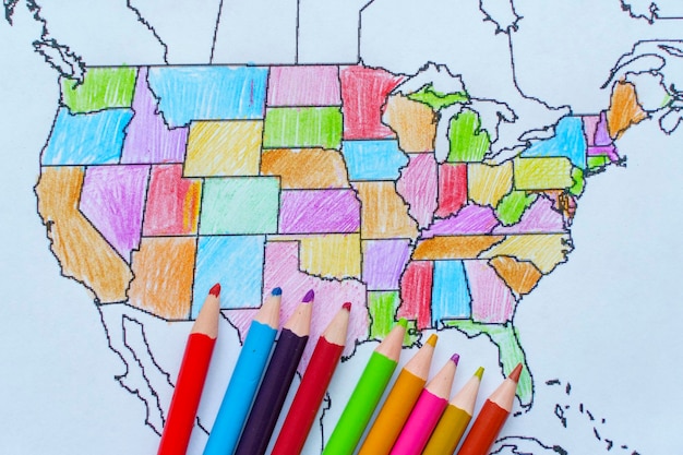 A map of the United States highlighting states that have reported critical teacher shortages, using different shades to indicate the severity of the shortage. Includes a key explaining the color codes.